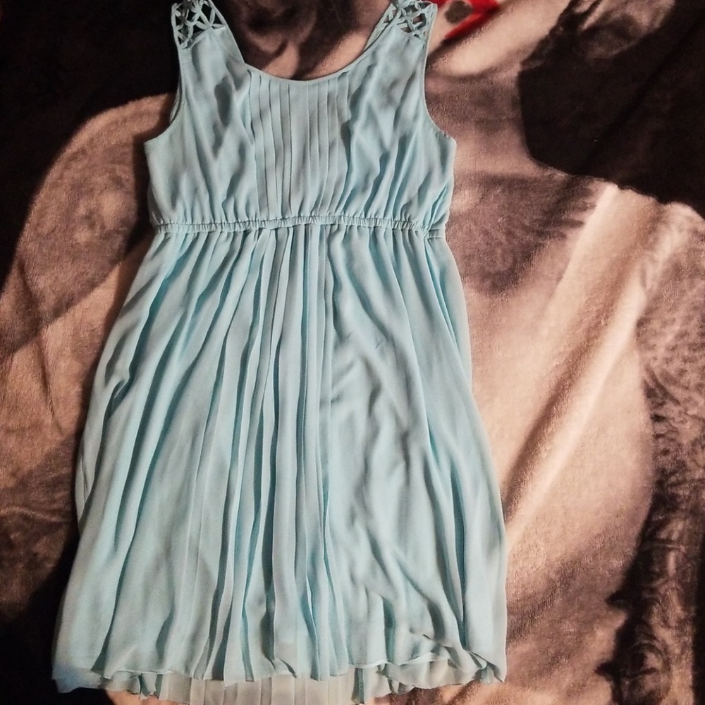 Torrid Pleated Lattice Strap Dress